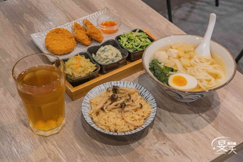 米尼球食堂｜和風定食套餐-招牌雙拼&單點野菇炊飯