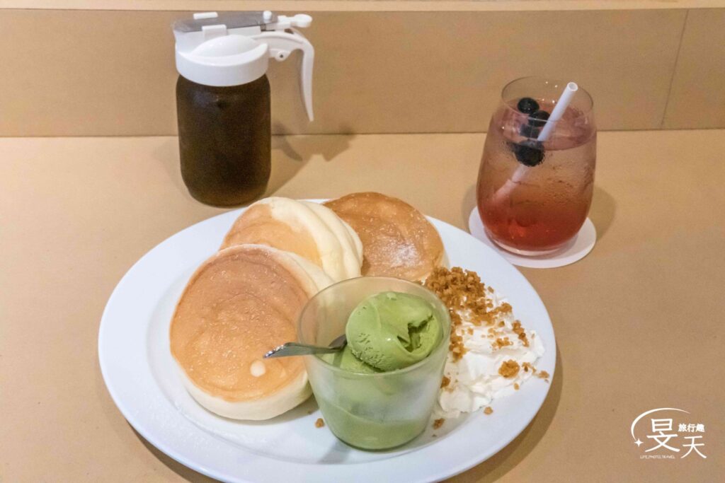 若草,靜岡抹茶冰淇淋鬆餅,山口藍莓飲
