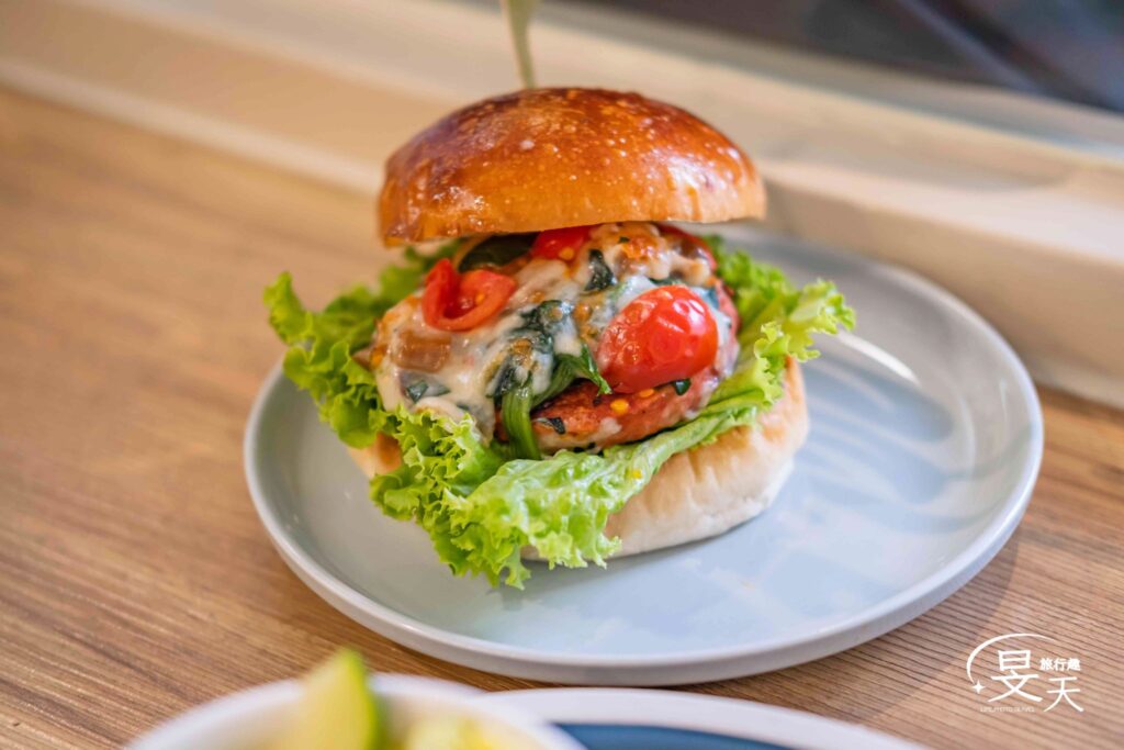 A.J Brunch 蛋奶、五辛素漢堡