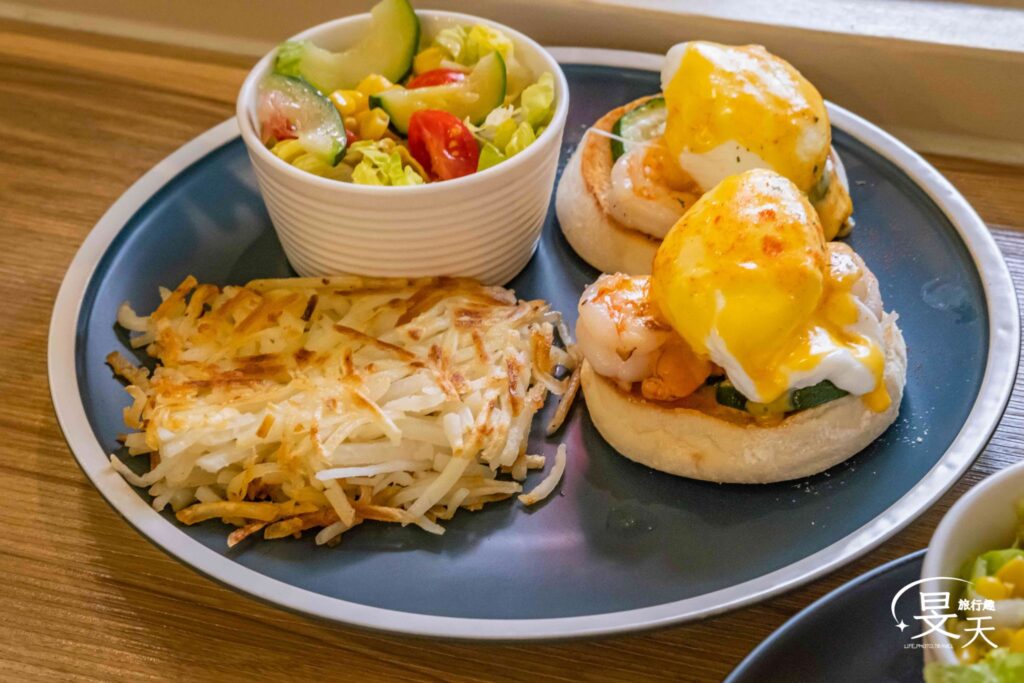 A.J Brunch 鮮蝦節瓜班尼迪克蛋