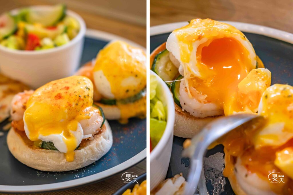 A.J Brunch 鮮蝦節瓜班尼迪克蛋